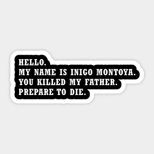 The Princess Bride Quote Sticker